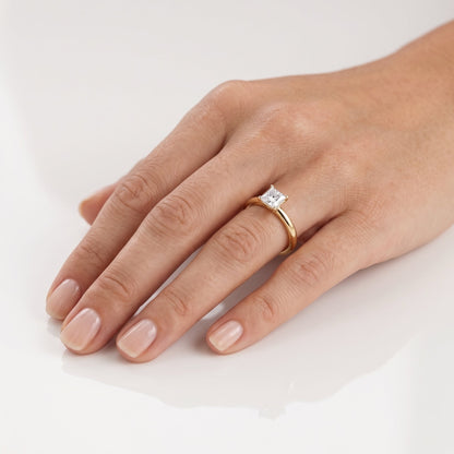 2 CT Marquise Pave Lab Grown Engagement Ring