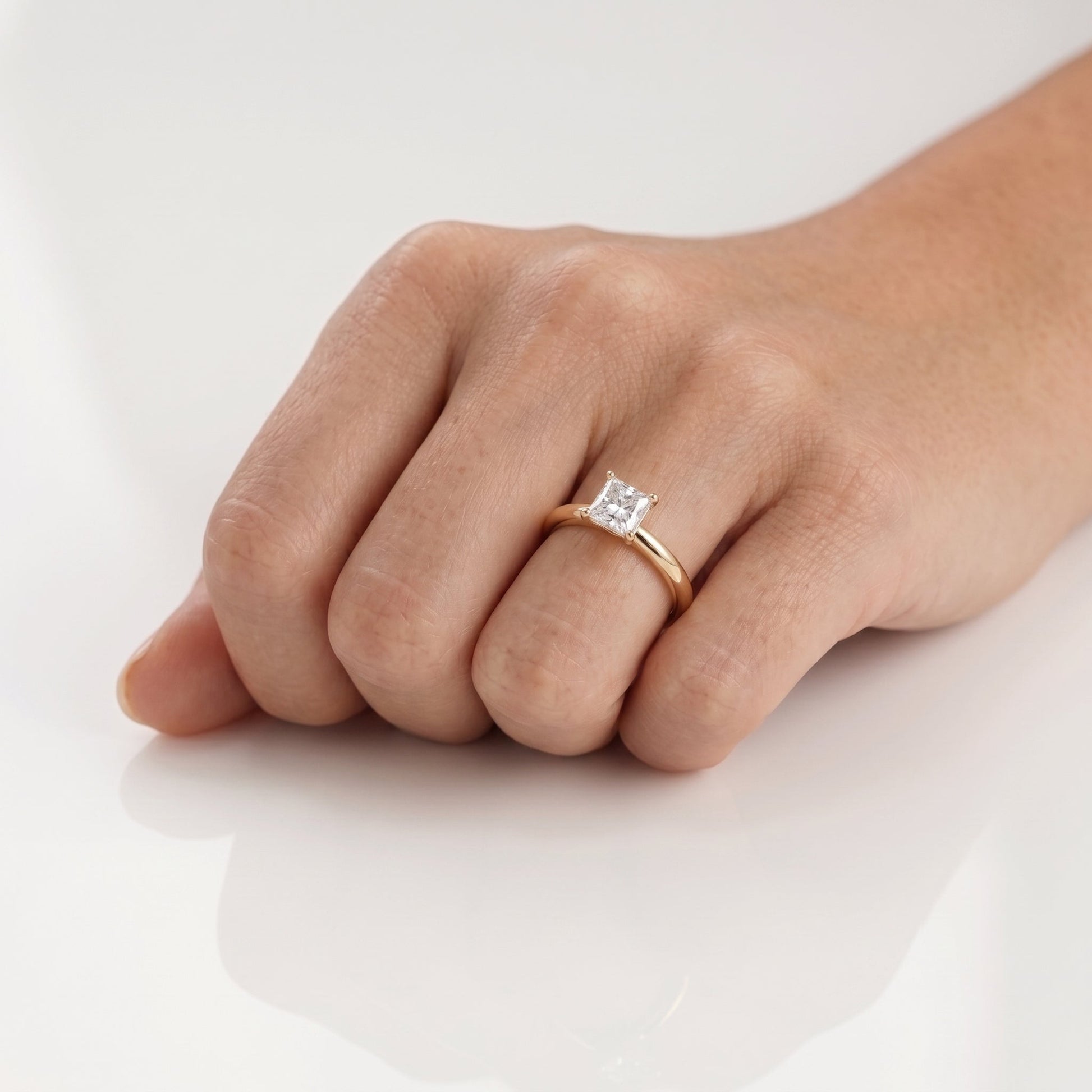 2 CT Marquise Pave Lab Grown Engagement Ring