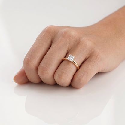 2 CT Marquise Pave Lab Grown Engagement Ring