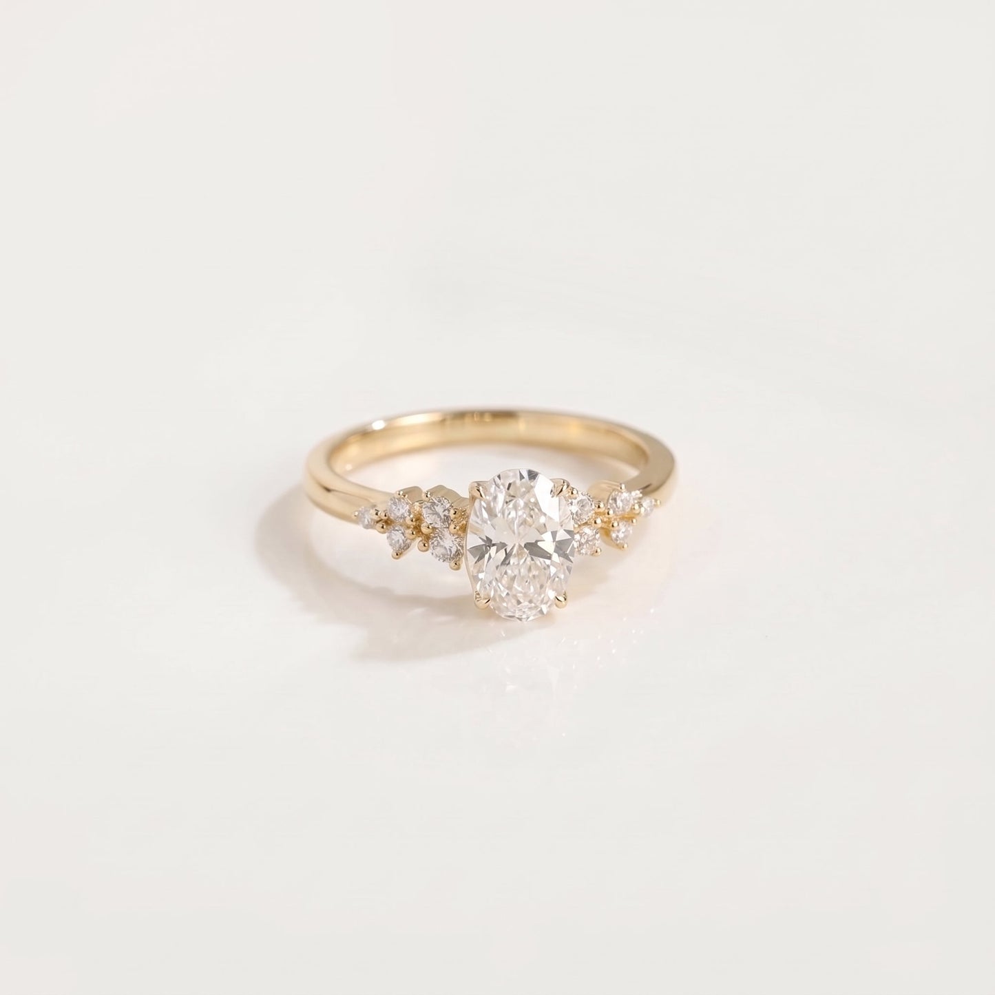 2 CT Marquise Pave Lab Grown Engagement Ring