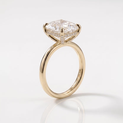 2 CT Marquise Pave Lab Grown Engagement Ring