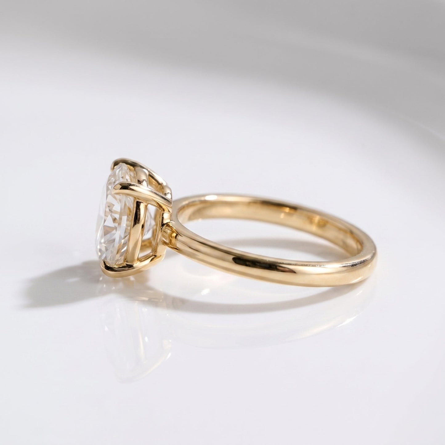 2 CT Marquise Pave Lab Grown Engagement Ring