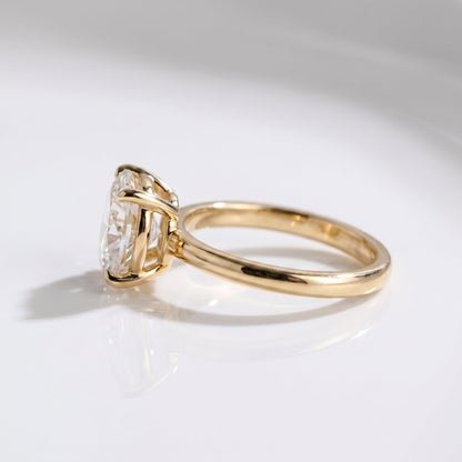 2 CT Marquise Pave Lab Grown Engagement Ring