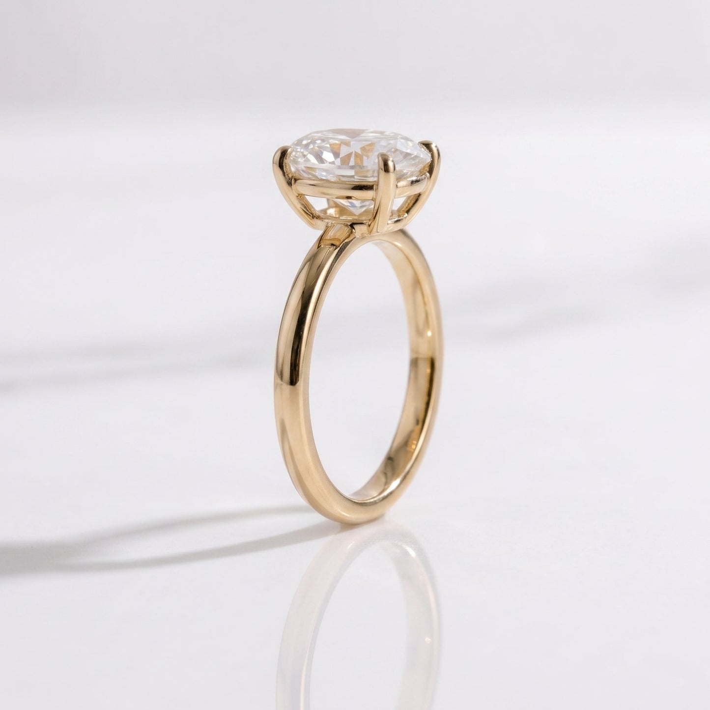 2 CT Marquise Pave Lab Grown Engagement Ring