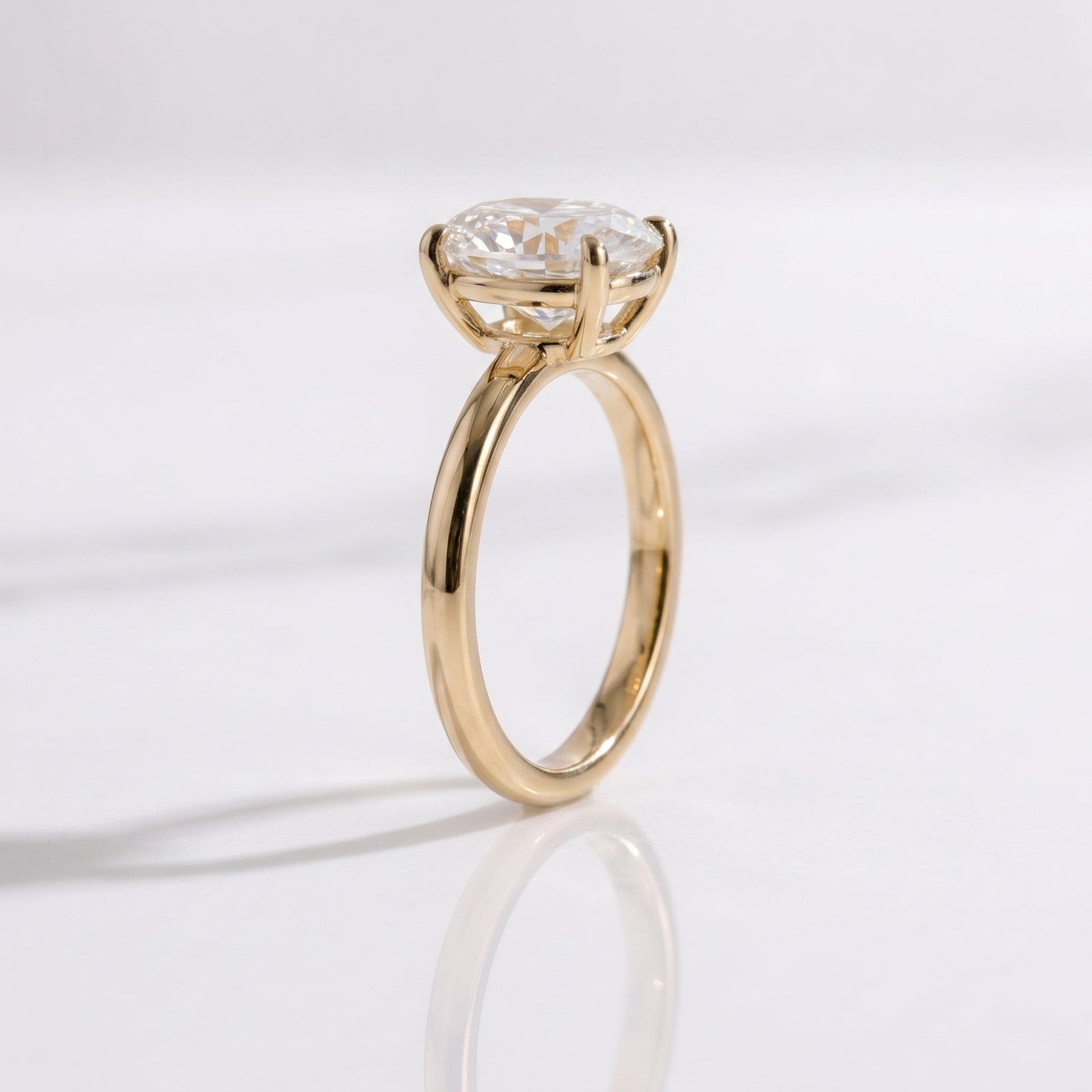 2 CT Marquise Pave Lab Grown Engagement Ring
