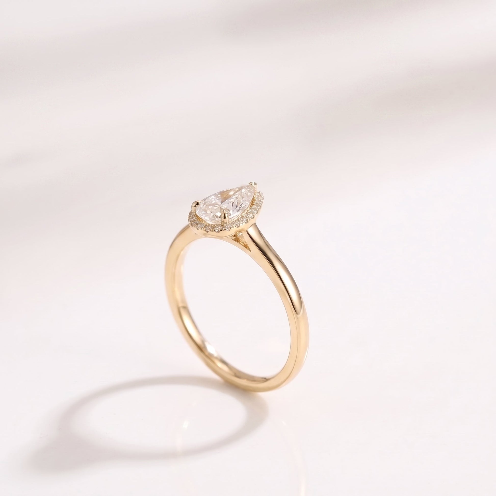 2 CT Marquise Pave Lab Grown Engagement Ring