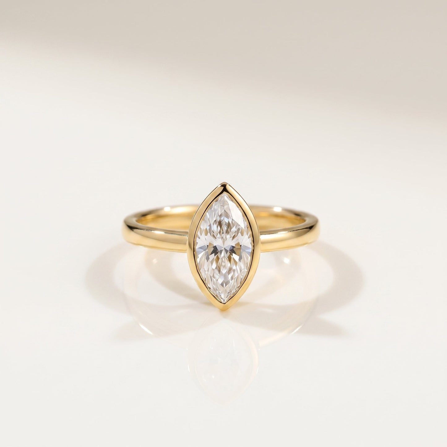 2 CT Marquise Pave Lab Grown Engagement Ring
