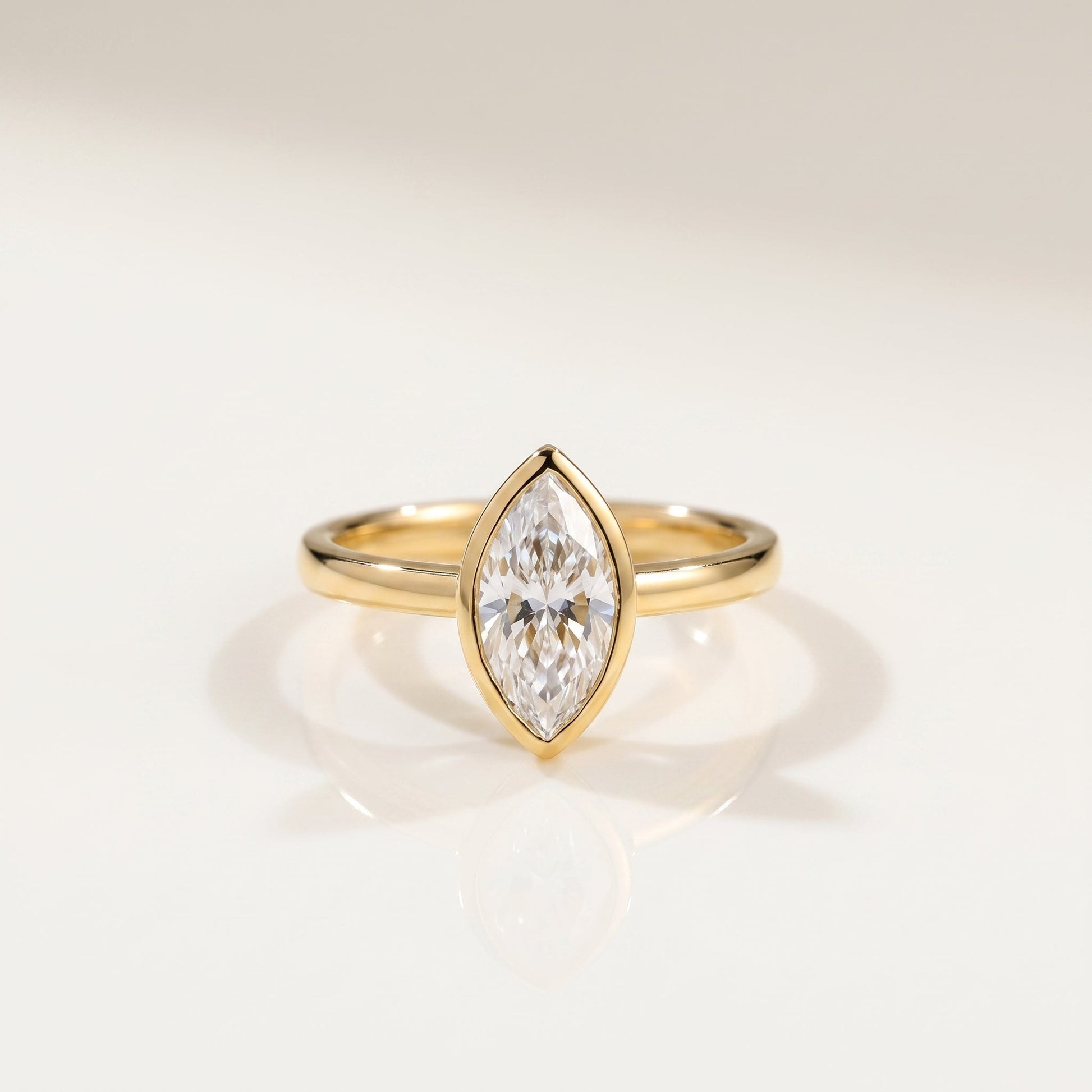 2 CT Marquise Pave Lab Grown Engagement Ring
