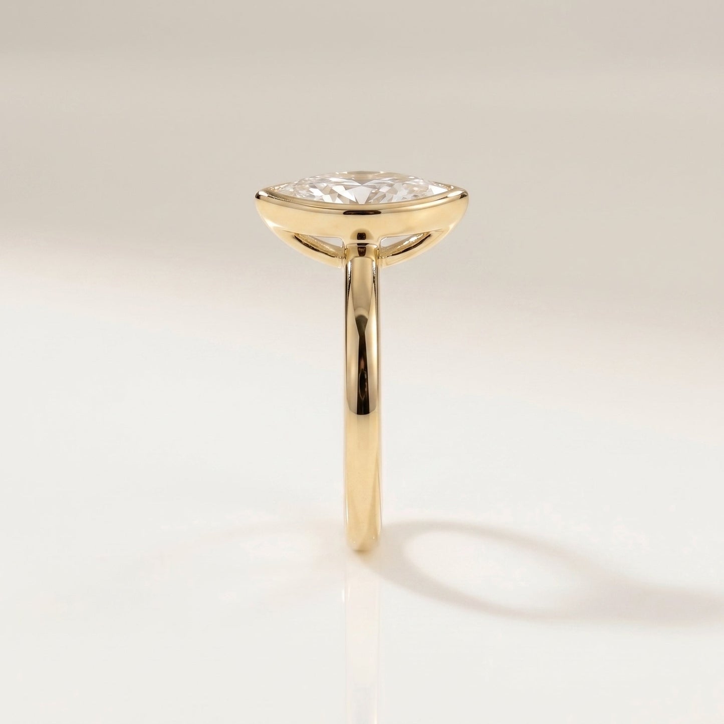 2 CT Marquise Pave Lab Grown Engagement Ring