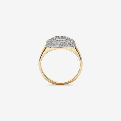 1 TCW Round Moissanite Multi Stone Men's Wedding Band