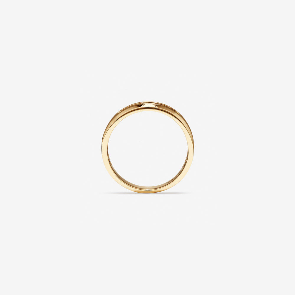 0.15 TCW Round Moissanite Channel Setting Men's Wedding Band