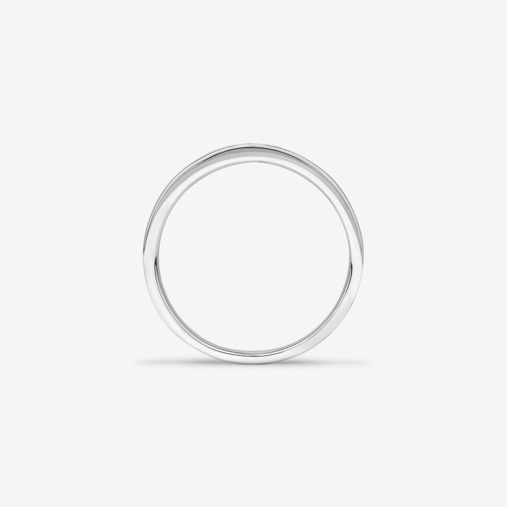 0.08 TCW Cushion Moissanite Two Stone Men's Wedding Band