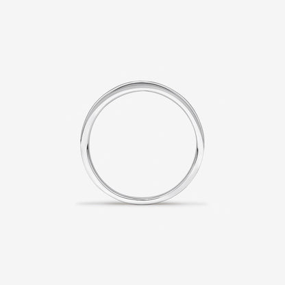 0.08 TCW Cushion Moissanite Two Stone Men's Wedding Band