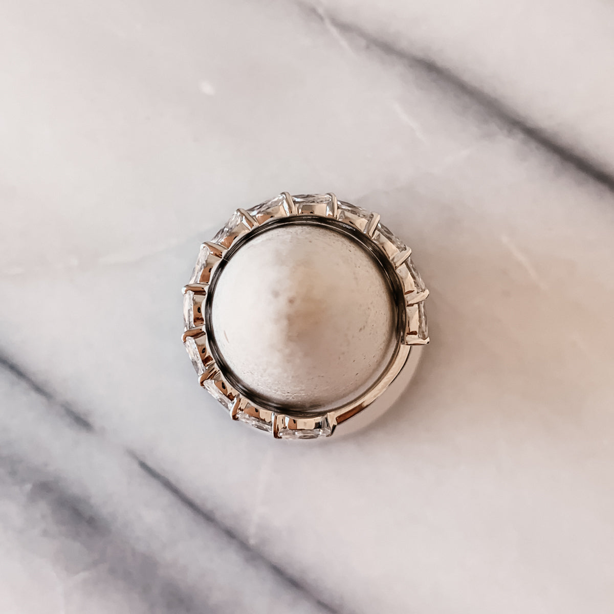 7.5 TCW Marquise Eternity Moissanite Wedding Band