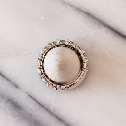 7.5 TCW Marquise Eternity Moissanite Wedding Band