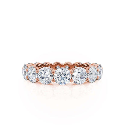 4.25 TCW Round Full Eternity Moissanite Wedding Band