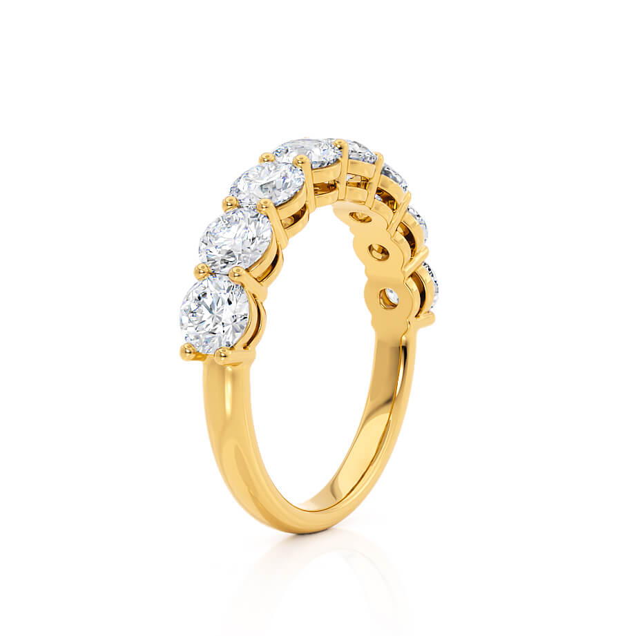 4.25 TCW Round Full Eternity Moissanite Wedding Band