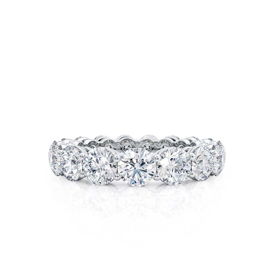 4.25 TCW Round Full Eternity Moissanite Wedding Band
