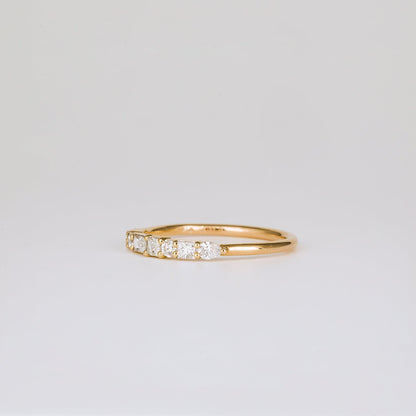 0.40 TCW Baguette, Asscher, Round, Pear & Princess Half Eternity Moissanite Wedding Band