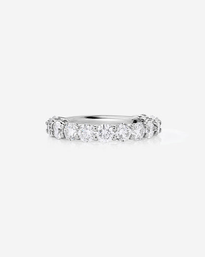 TCW Round Half Eternity Lab Grown Diamond Wedding Band