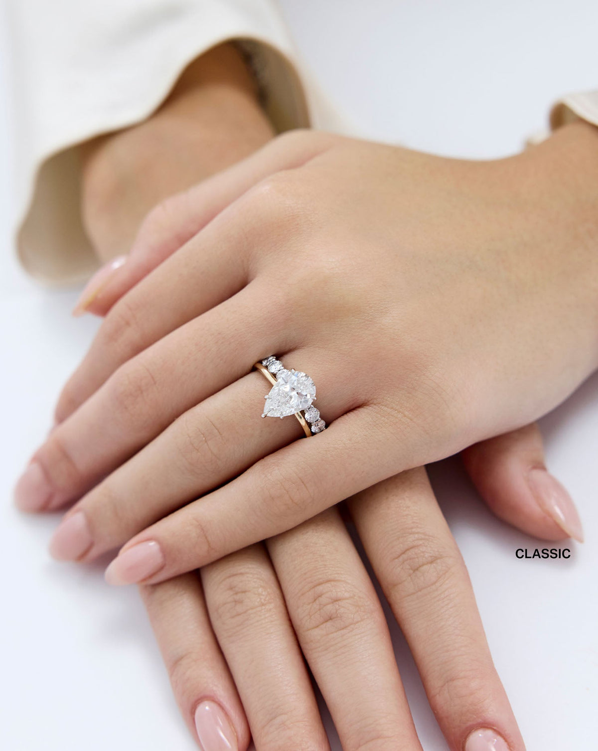 TCW Round Half Eternity Lab Grown Diamond Wedding Band