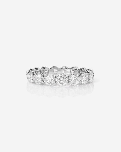 TCW Round Half Eternity Lab Grown Diamond Wedding Band