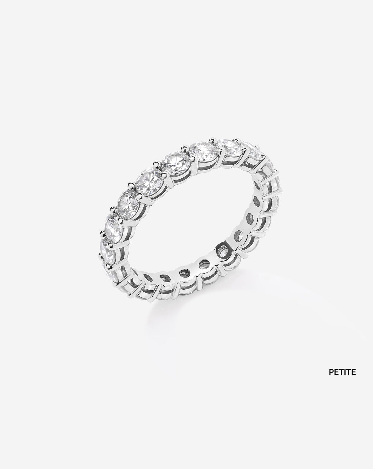 TCW Round Half Eternity Lab Grown Diamond Wedding Band