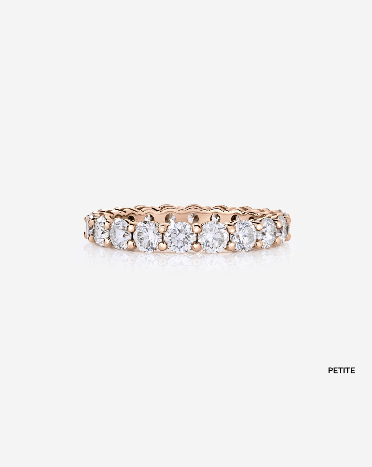 TCW Round Half Eternity Lab Grown Diamond Wedding Band