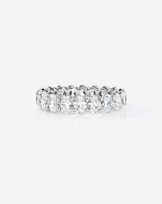 TCW Round Half Eternity Lab Grown Diamond Wedding Band