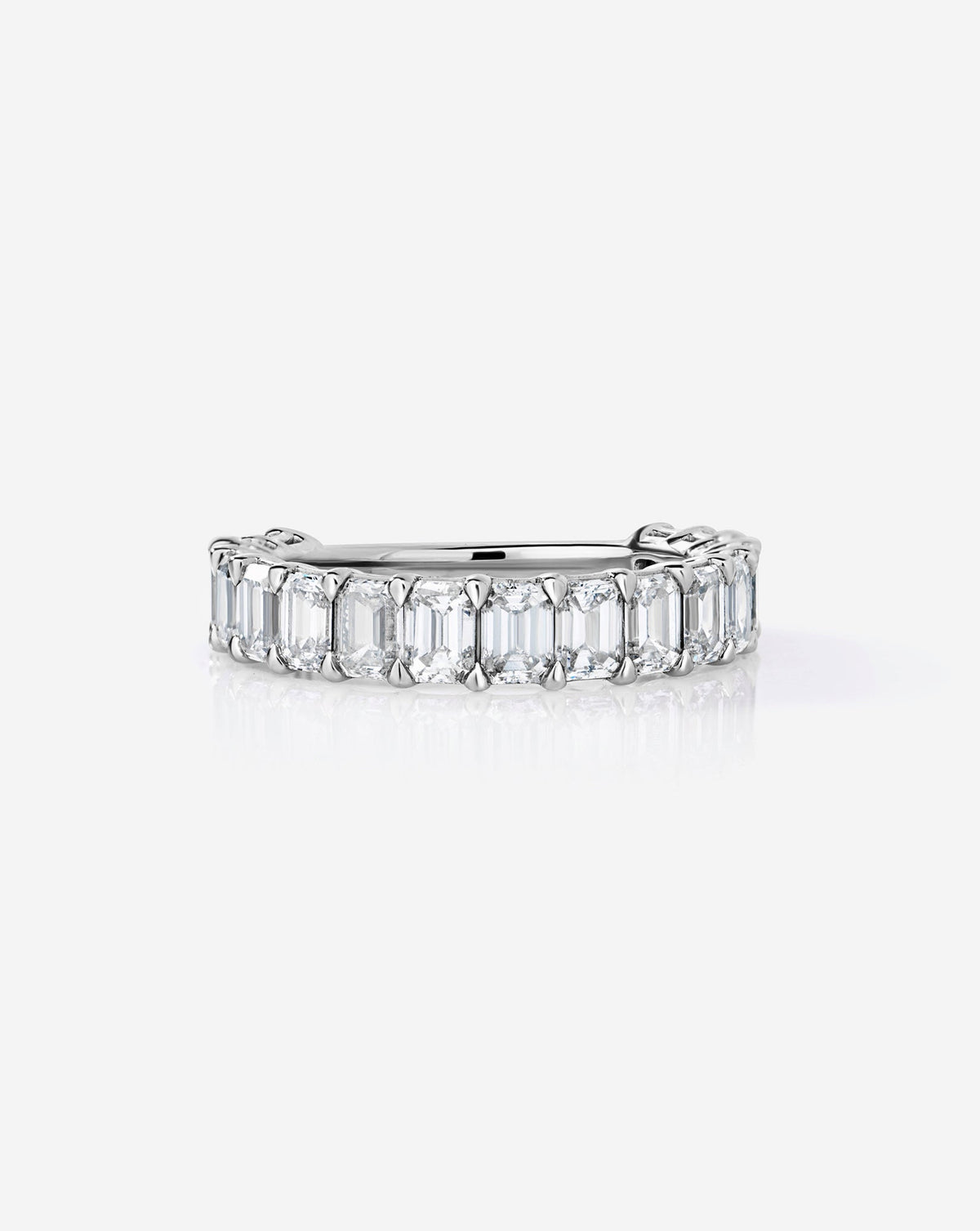 TCW Round Half Eternity Lab Grown Diamond Wedding Band