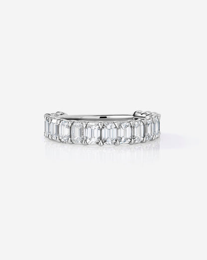 TCW Round Half Eternity Lab Grown Diamond Wedding Band