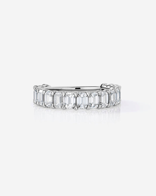 TCW Round Half Eternity Lab Grown Diamond Wedding Band