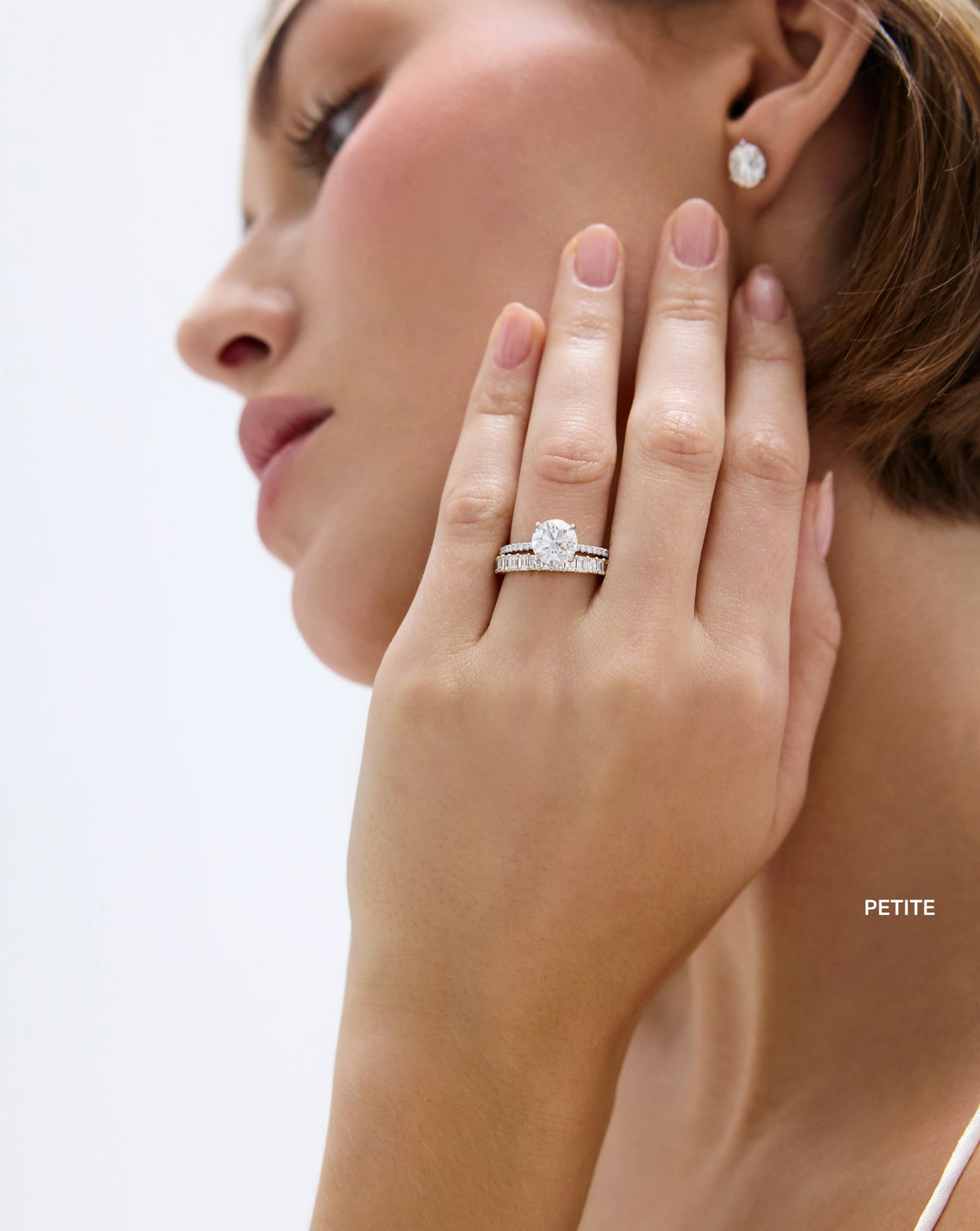 TCW Round Half Eternity Lab Grown Diamond Wedding Band