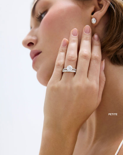 TCW Round Half Eternity Lab Grown Diamond Wedding Band