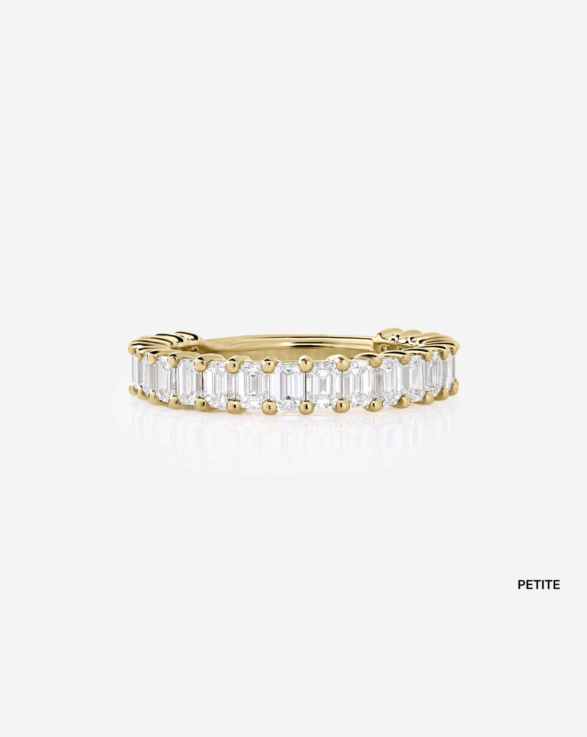 TCW Round Half Eternity Lab Grown Diamond Wedding Band