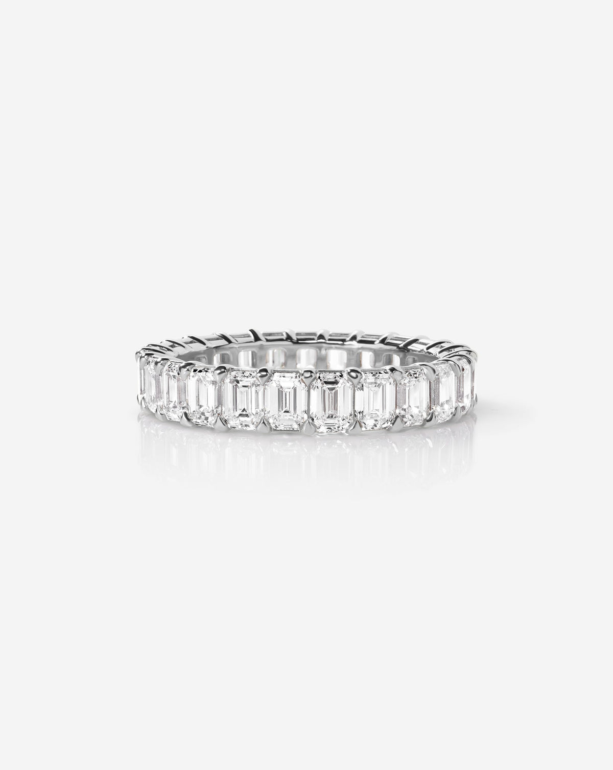 TCW Round Half Eternity Lab Grown Diamond Wedding Band