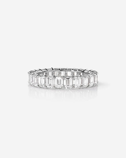 TCW Round Half Eternity Lab Grown Diamond Wedding Band
