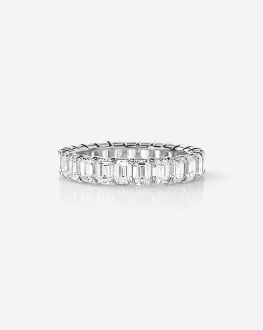 TCW Round Half Eternity Lab Grown Diamond Wedding Band