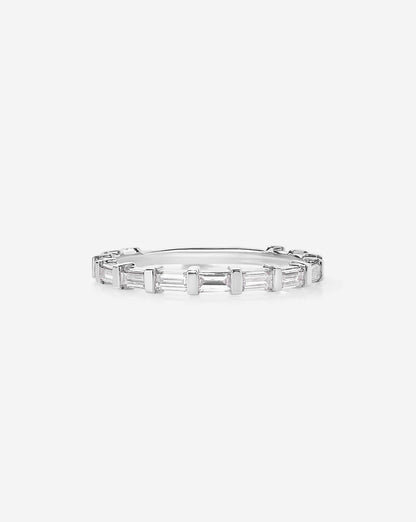 TCW Round Half Eternity Lab Grown Diamond Wedding Band