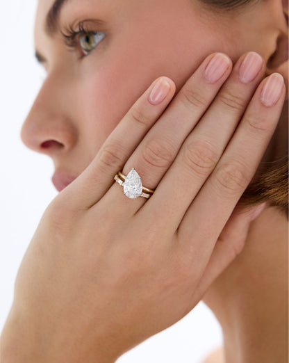 TCW Round Half Eternity Lab Grown Diamond Wedding Band