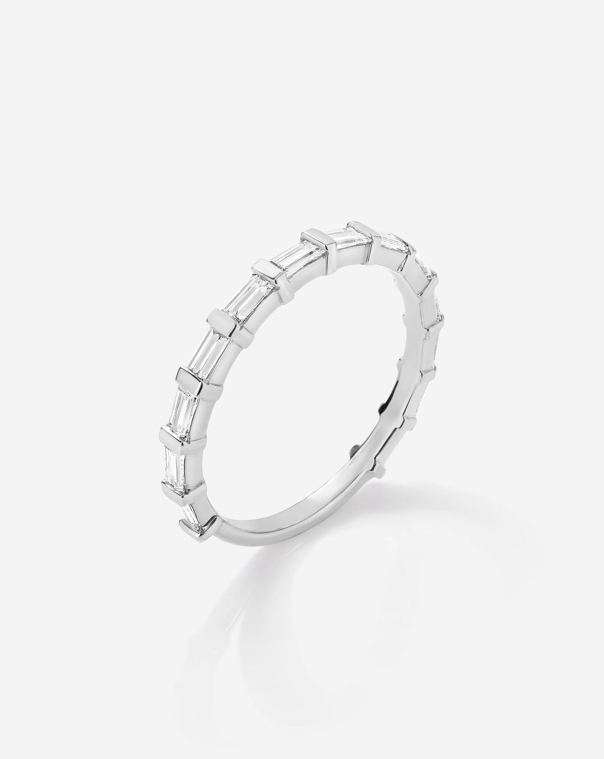 TCW Round Half Eternity Lab Grown Diamond Wedding Band