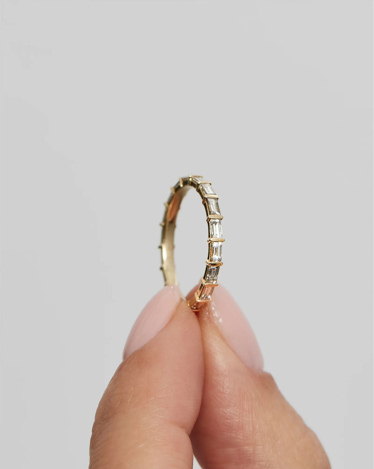 TCW Round Half Eternity Lab Grown Diamond Wedding Band