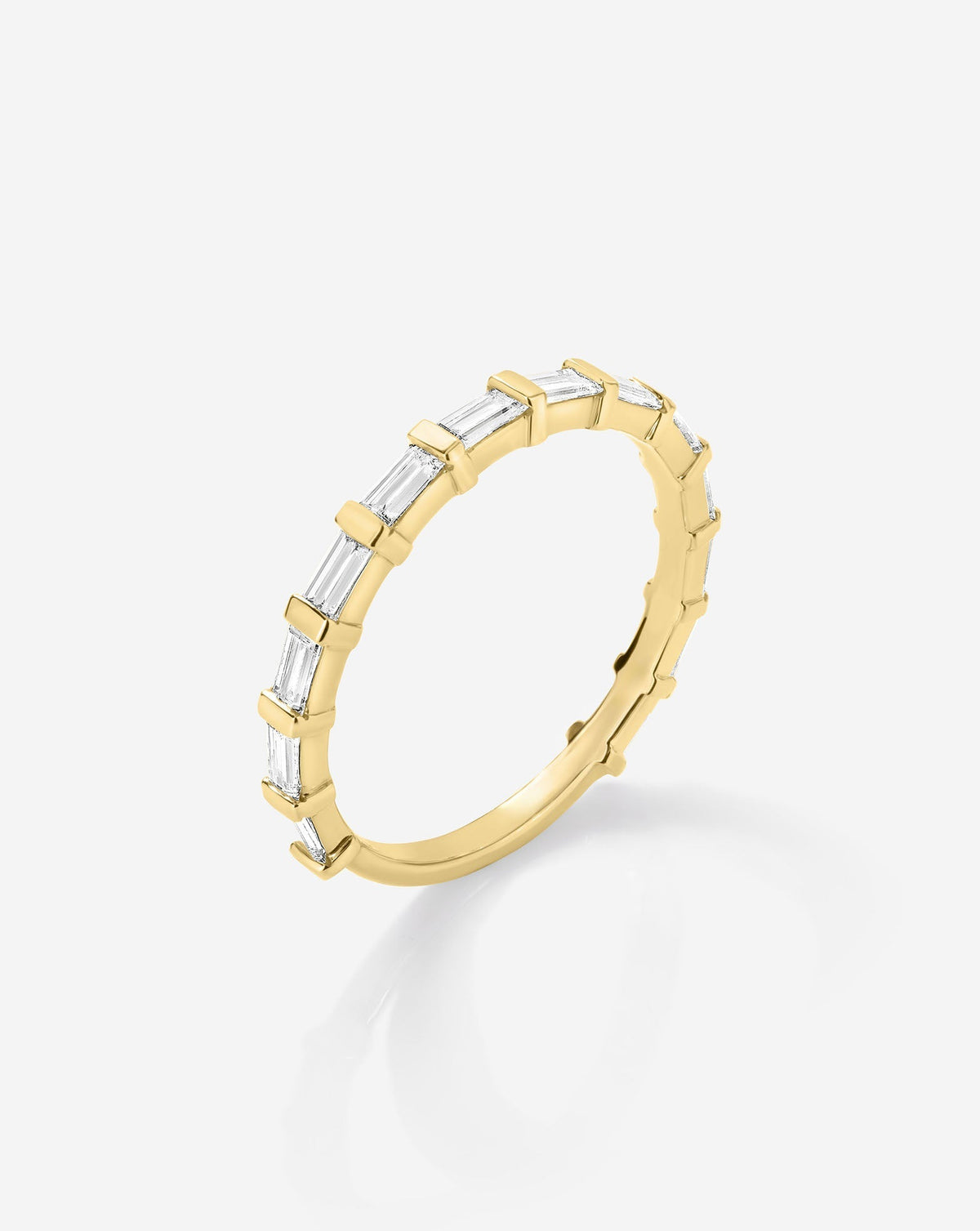TCW Round Half Eternity Lab Grown Diamond Wedding Band