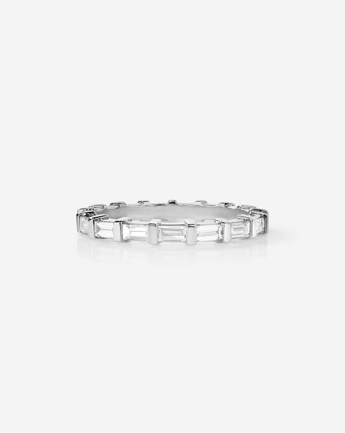 TCW Round Half Eternity Lab Grown Diamond Wedding Band