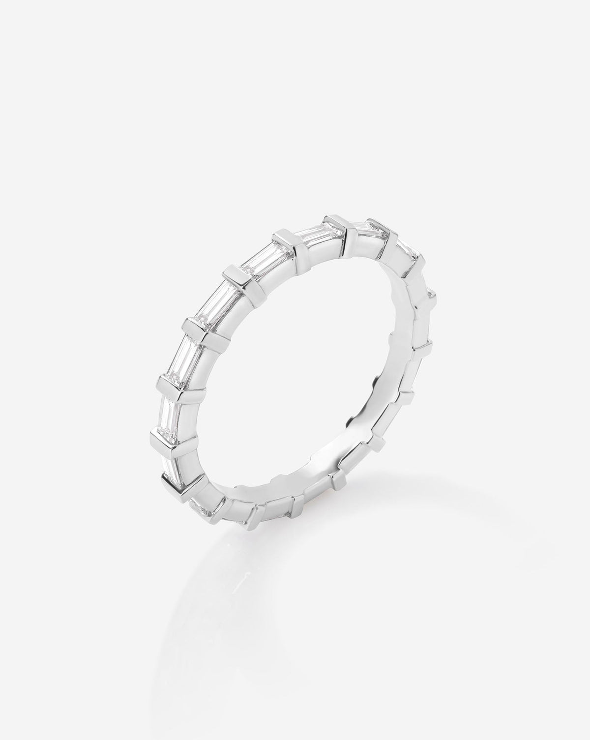 TCW Round Half Eternity Lab Grown Diamond Wedding Band