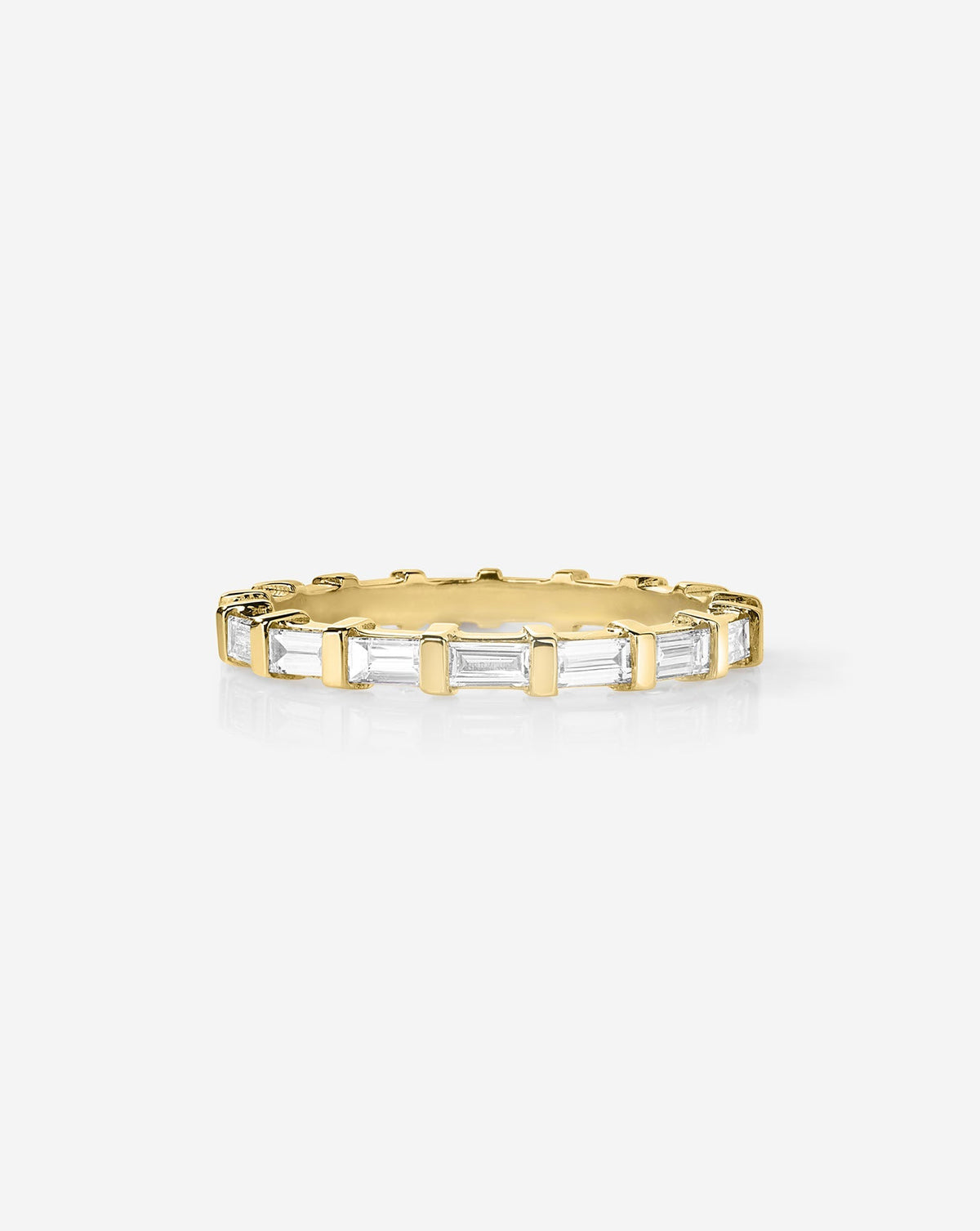 TCW Round Half Eternity Lab Grown Diamond Wedding Band