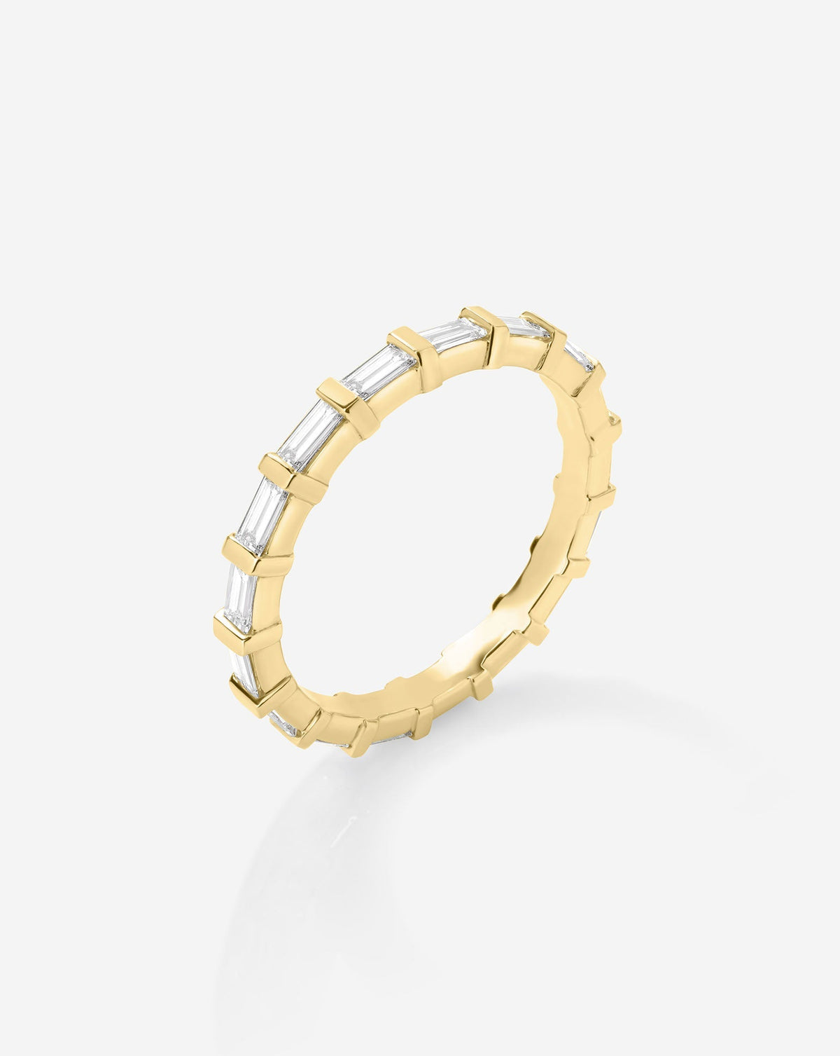 TCW Round Half Eternity Lab Grown Diamond Wedding Band