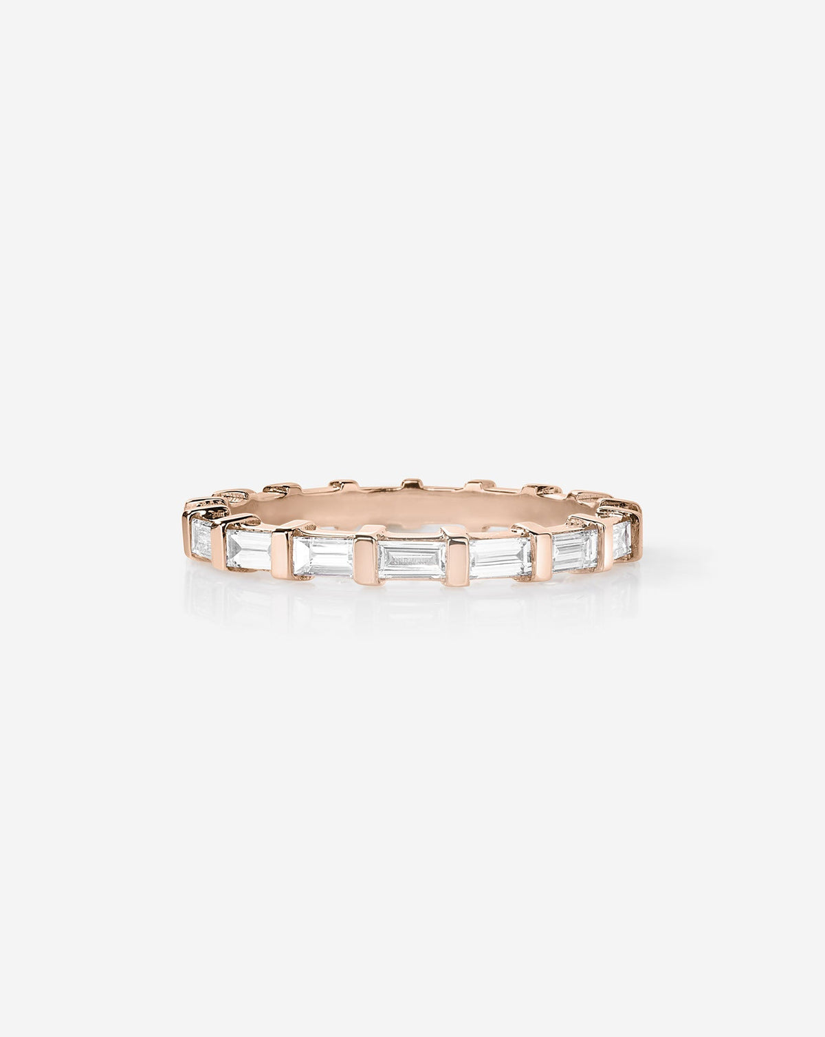 TCW Round Half Eternity Lab Grown Diamond Wedding Band