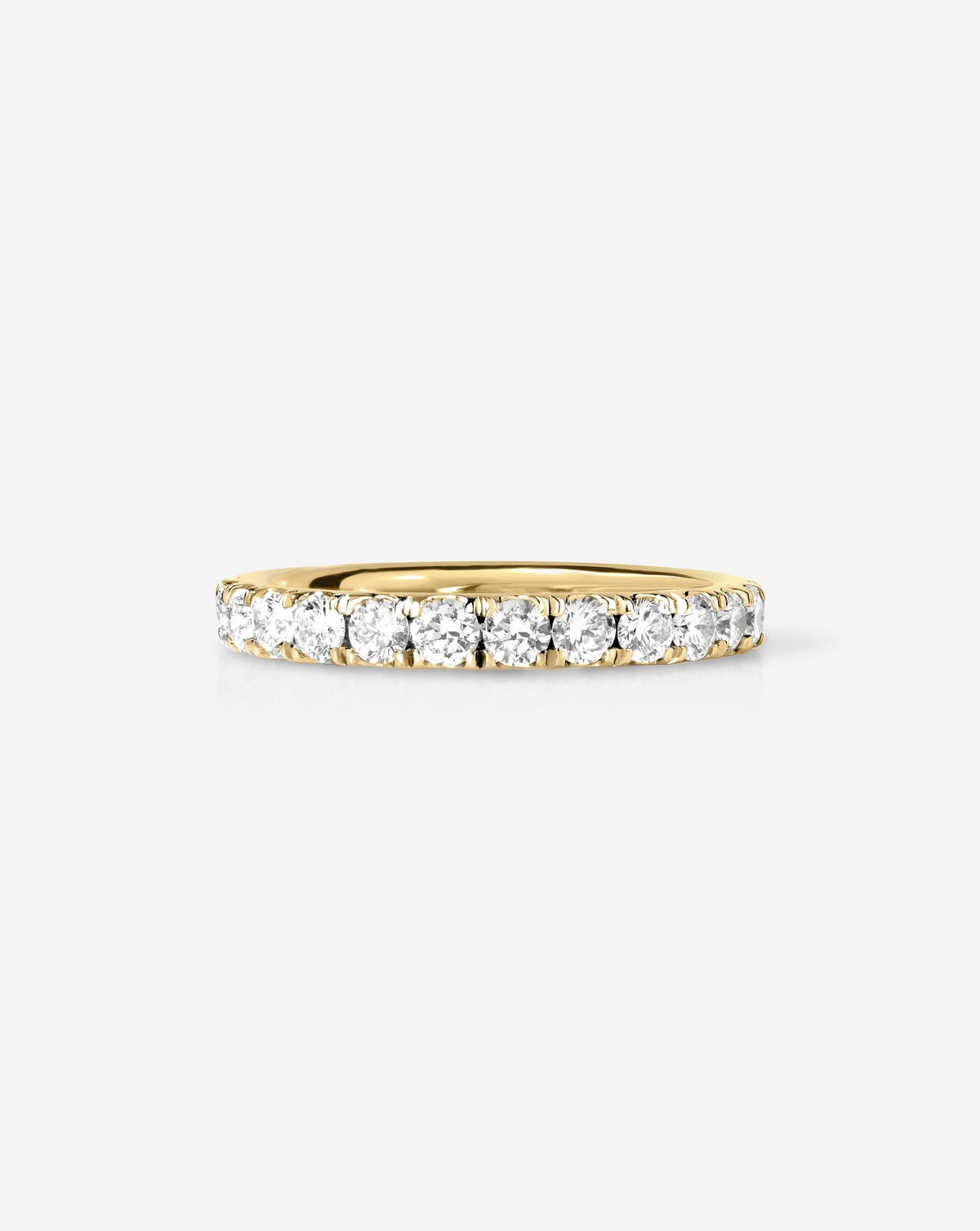 TCW Round Half Eternity Lab Grown Diamond Wedding Band