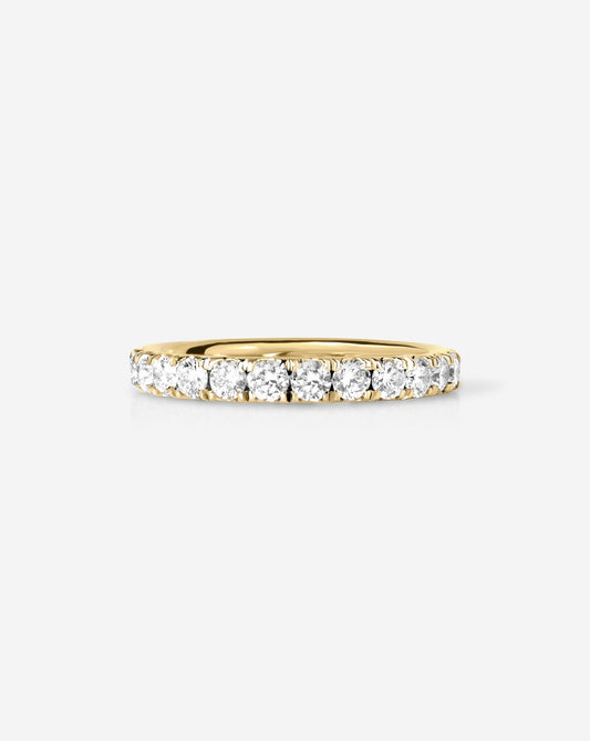 TCW Round Half Eternity Lab Grown Diamond Wedding Band